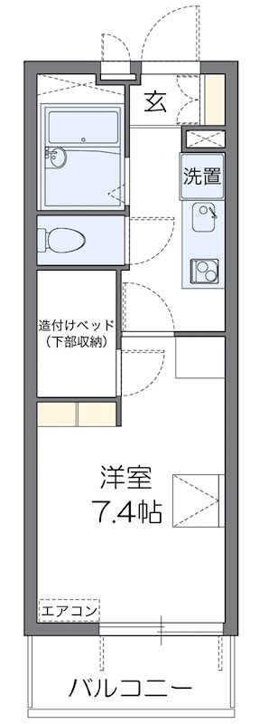 レオパレスSHIBATAIIIの間取り