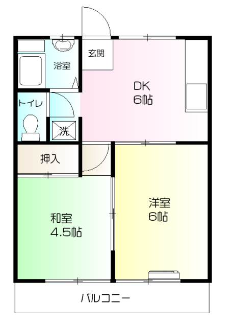 コーポ・ナケイの間取り