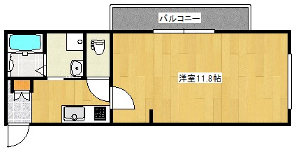 柏原市清州のマンションの間取り