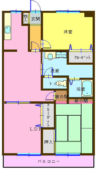 コーシャハイツ富任Ｃの間取り