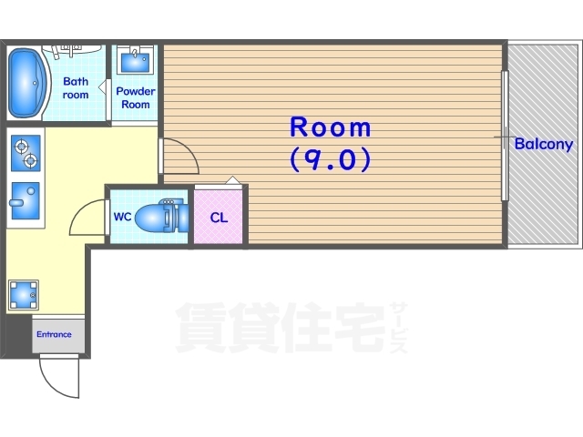 SAMSQUARE西陣の間取り