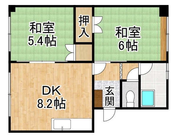 松井ハイツの間取り