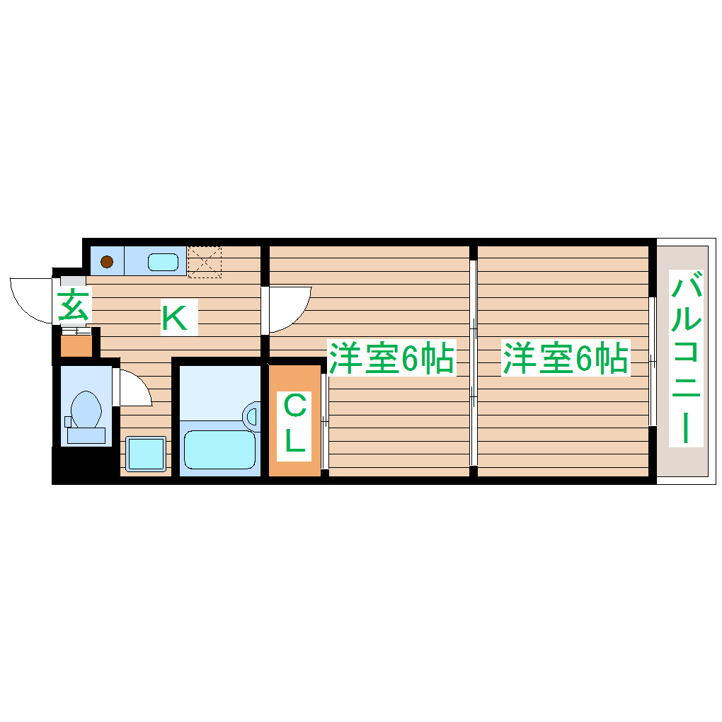 ベルシティ土樋の間取り