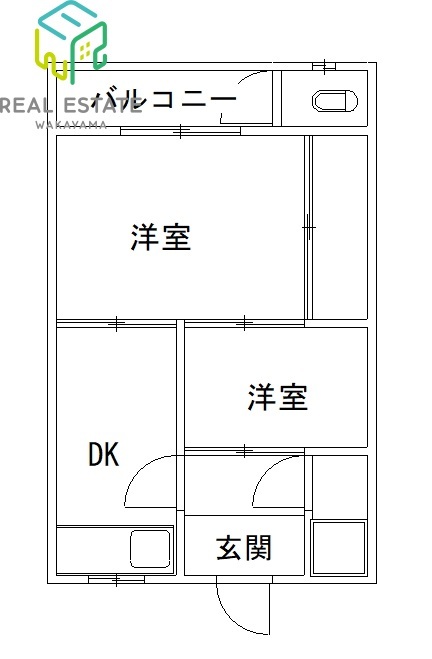 小豆島アパートの間取り