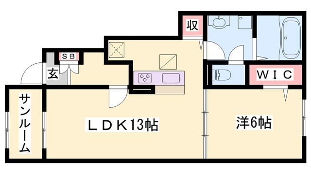 リエゾン　ウェストの間取り