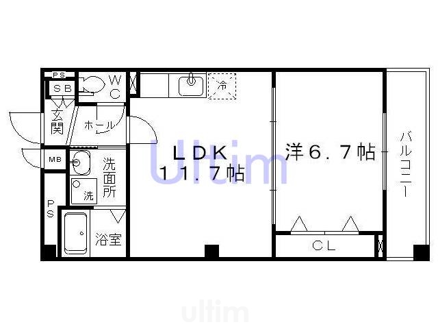 アネックス久我の杜　五番館の間取り