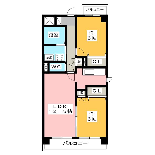 カーサ　クラロの間取り