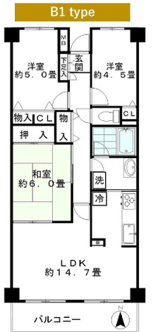 ジュネスの間取り