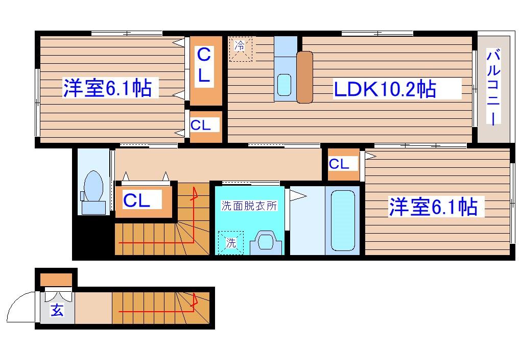 クレストの間取り