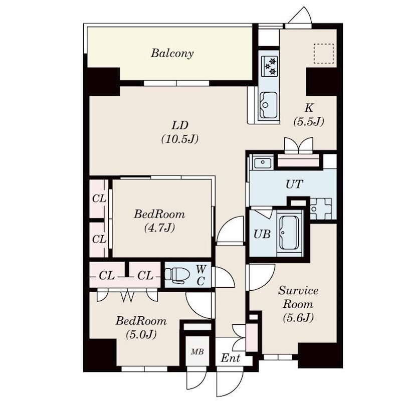 S-RESIDENCE伊都Attirantの間取り