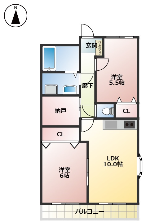 レアールパレスAの間取り