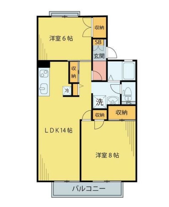 ロイヤルコート文化町III番館の間取り