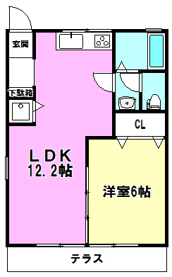 サニーハイツの間取り