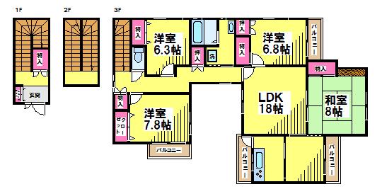 サニーコートマルヤマの間取り