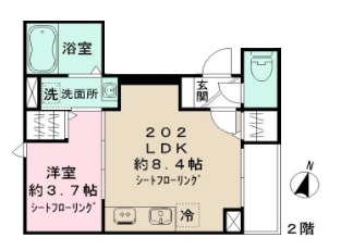 【大田区新蒲田のマンションの間取り】