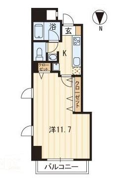 高松市古新町のマンションの間取り