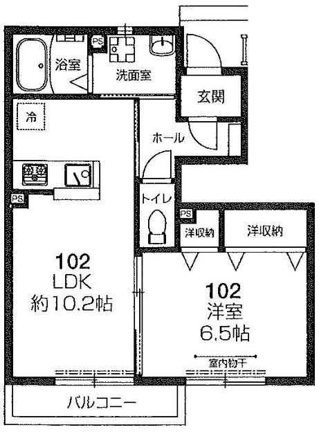 コンフォート・スクウェアCの間取り