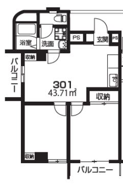 品川区南大井のマンションの間取り