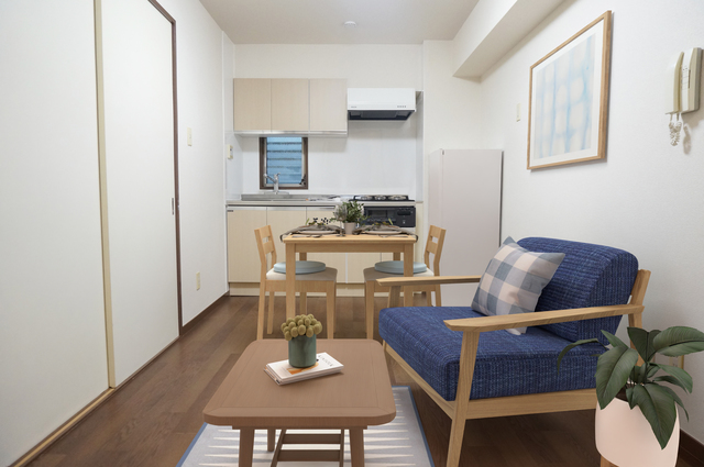 居室・リビング　こちらの家具はＣＧです。家具付きではございません。