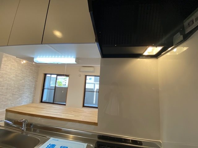 キッチン　上の棚なし、コンロなしタイプ