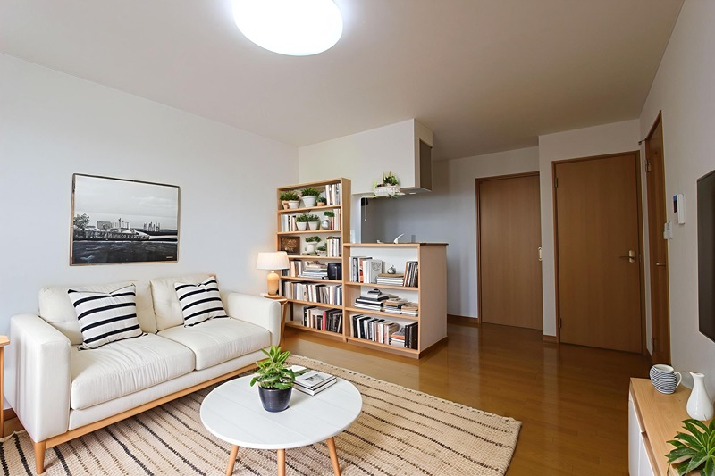 居室・リビング　本画像はCGで作成しており実際に現地に家具は置かれてません。