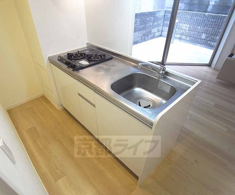 キッチン　２口ガスコンロ付きカウンターキッチン！