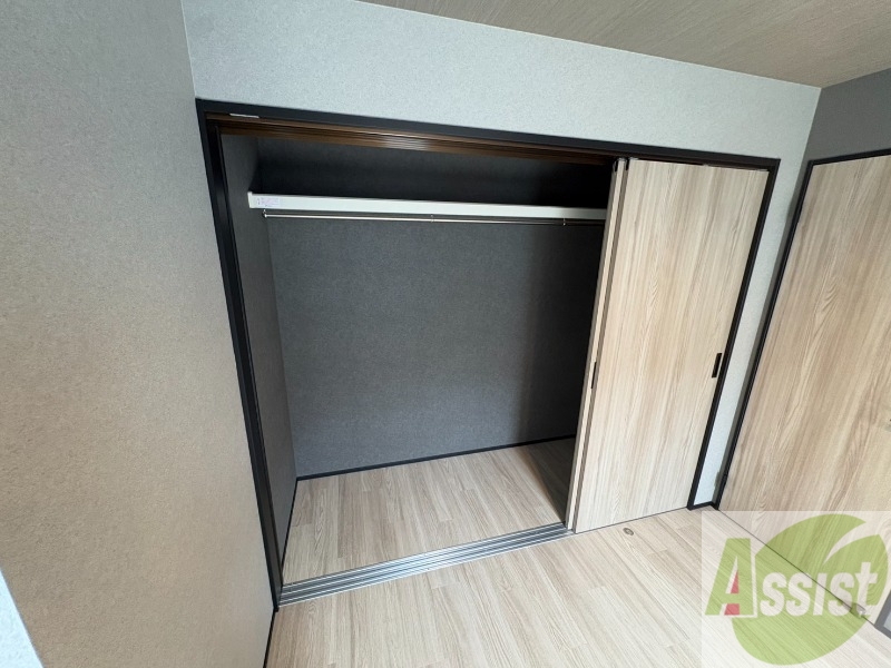 収納　洋室にはクローゼットがあるのですっきり片付きそうです。