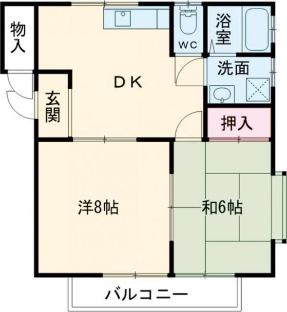 グリーンフィールドC棟の間取り写真