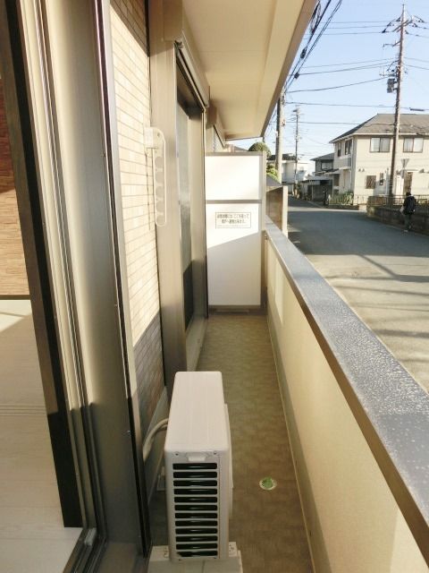 バルコニー　日当たりのいいバルコニーです