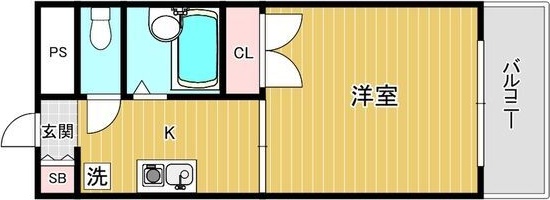 阪急宝塚線 三国駅 徒歩8分 5階建 築36年の間取り写真
