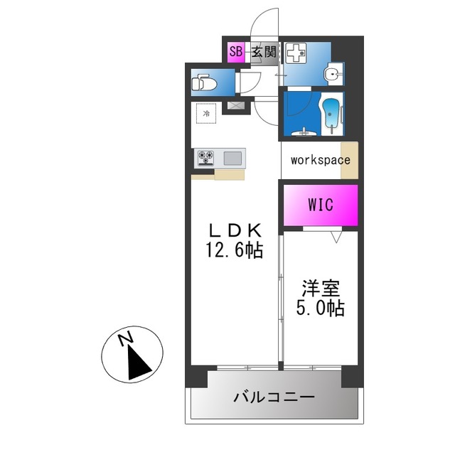 阪堺電気軌道阪堺線 寺地町駅 徒歩5分 10階建 築1年の間取り写真