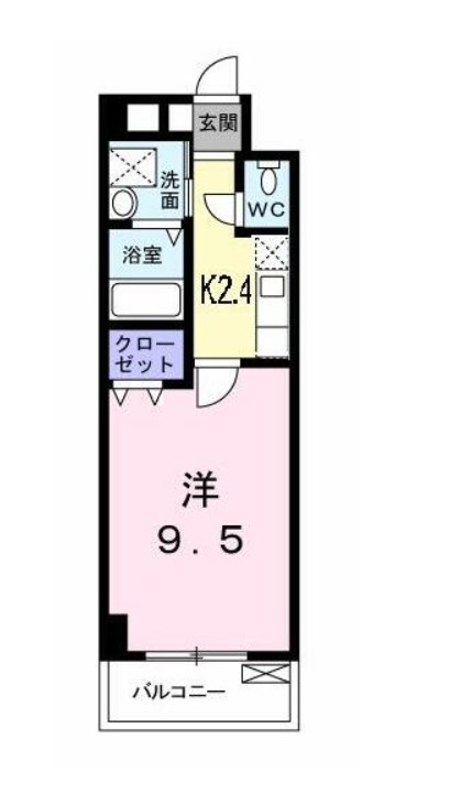 ＪＲ京浜東北線 桜木町駅 徒歩19分 7階建 築19年の間取り写真