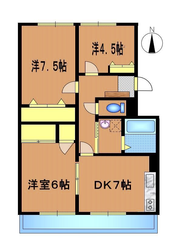 3DK Mansion in Nagano, Nagano — photo 2 of 3