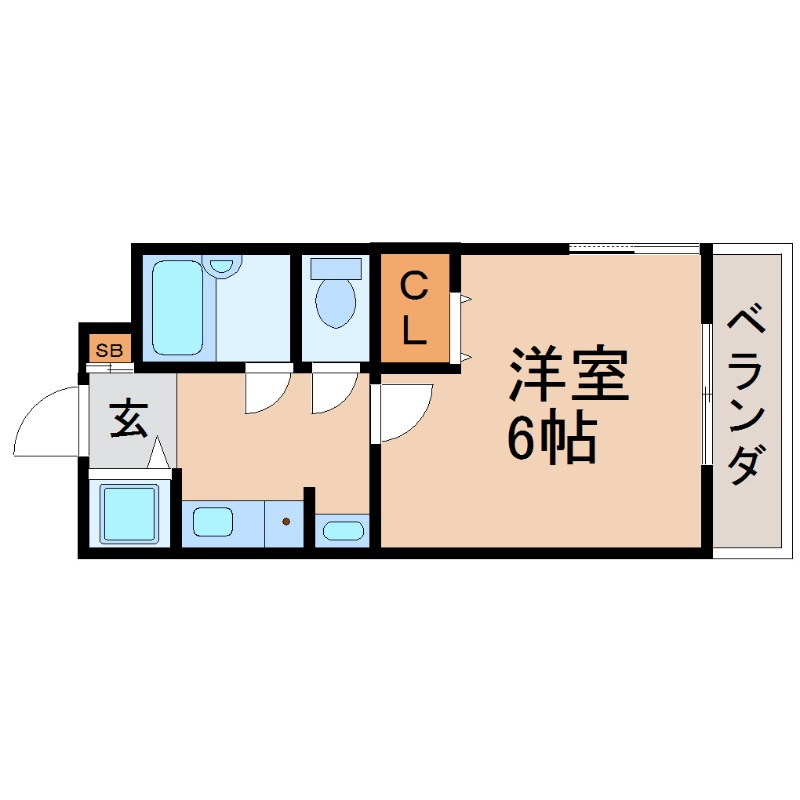 阪急神戸線 西宮北口駅 徒歩12分 3階建 築34年の間取り写真