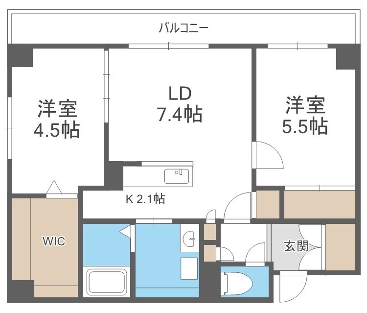 アルファスクエア中島公園の間取り写真