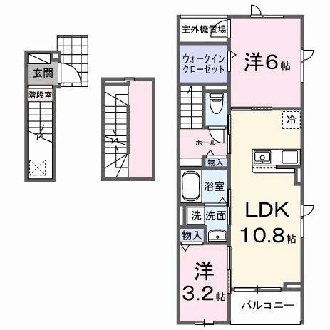 クレストコートみらいの間取り写真