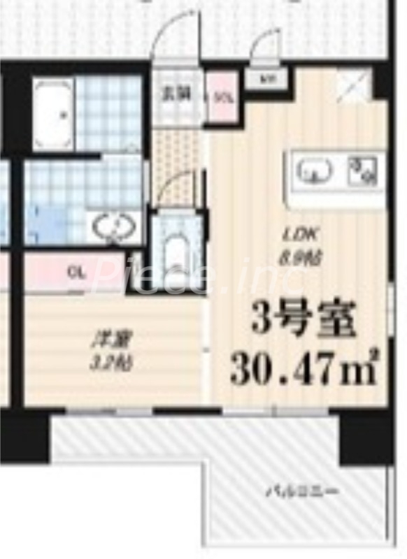 Luxe東三国westの間取り写真