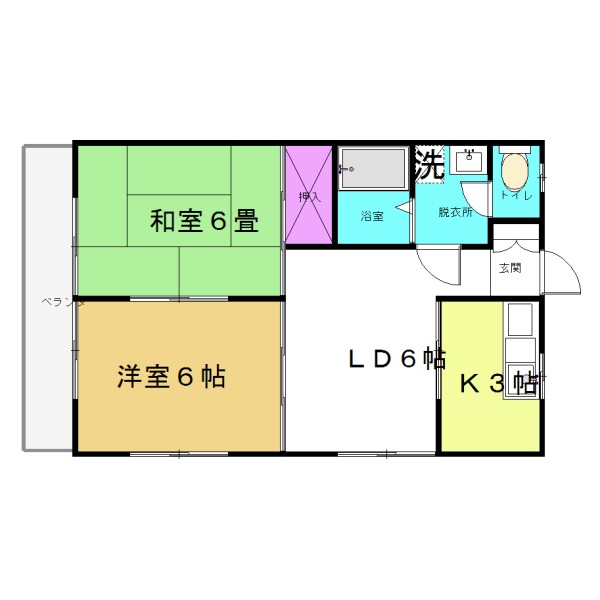 川口市芝下のマンションの間取り