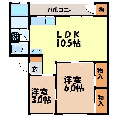 サンガーデン小ヶ倉（小ヶ倉2丁目）の間取り