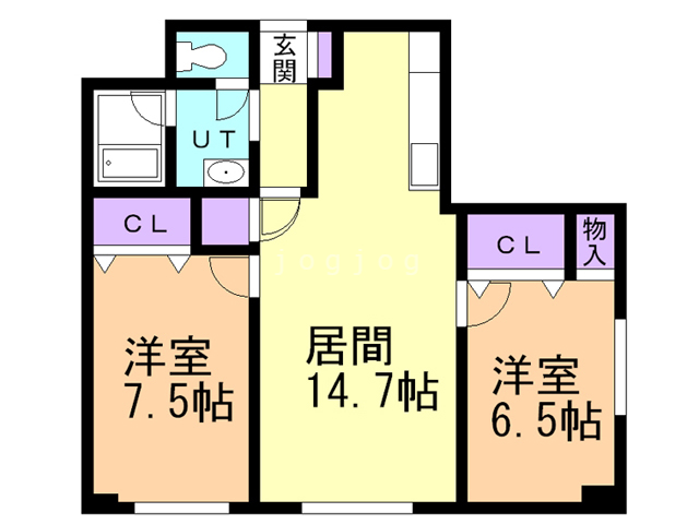 ハイツユートピアの間取り