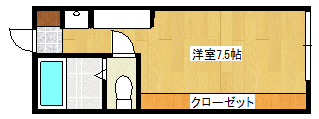 広島市南区堀越のアパートの間取り