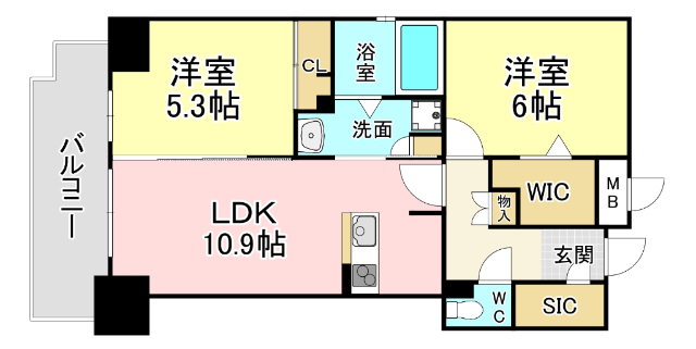 サンレリウス小倉駅南の間取り