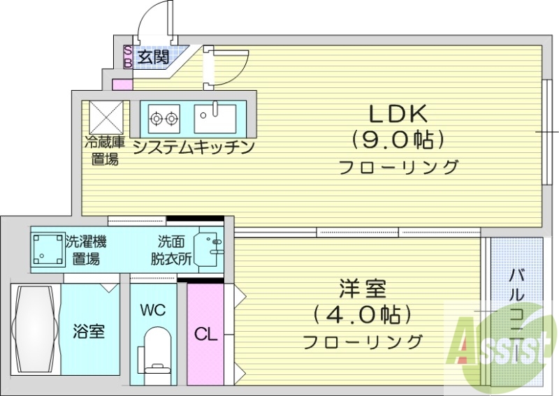 Maison Kamuy Park Frontの間取り