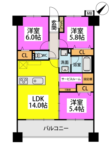 DIA　CAFUNEの間取り