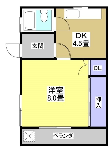 浜松市浜名区三ヶ日町三ヶ日のアパートの間取り