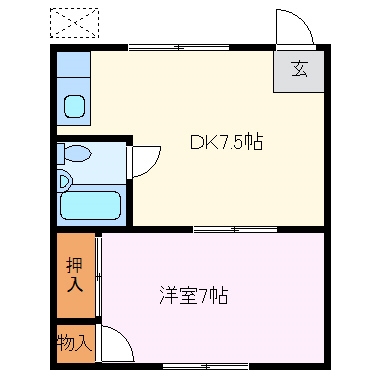 【伊勢市村松町のアパートの間取り】