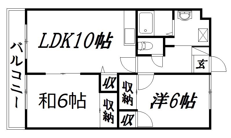 【浜松市中央区上島のマンションの間取り】