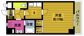 サンライズハイツ高城の間取り