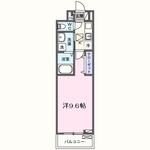 香芝市今泉のアパートの間取り