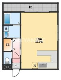 長崎市宝町のマンションの間取り